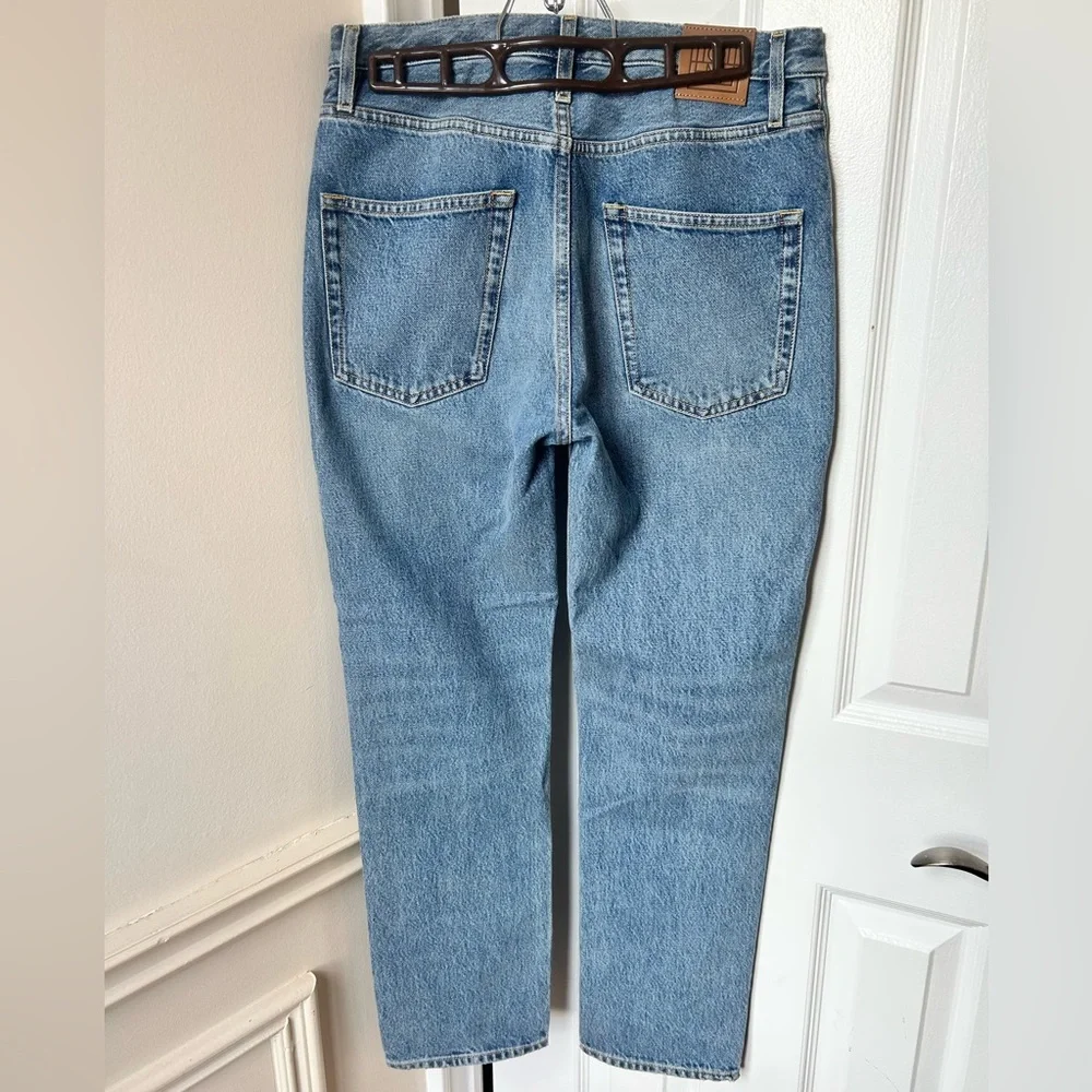 Toteme Regular Fit Slim Straight High Waist Jeans Vintage Wash 425 - Picture 4 of 10